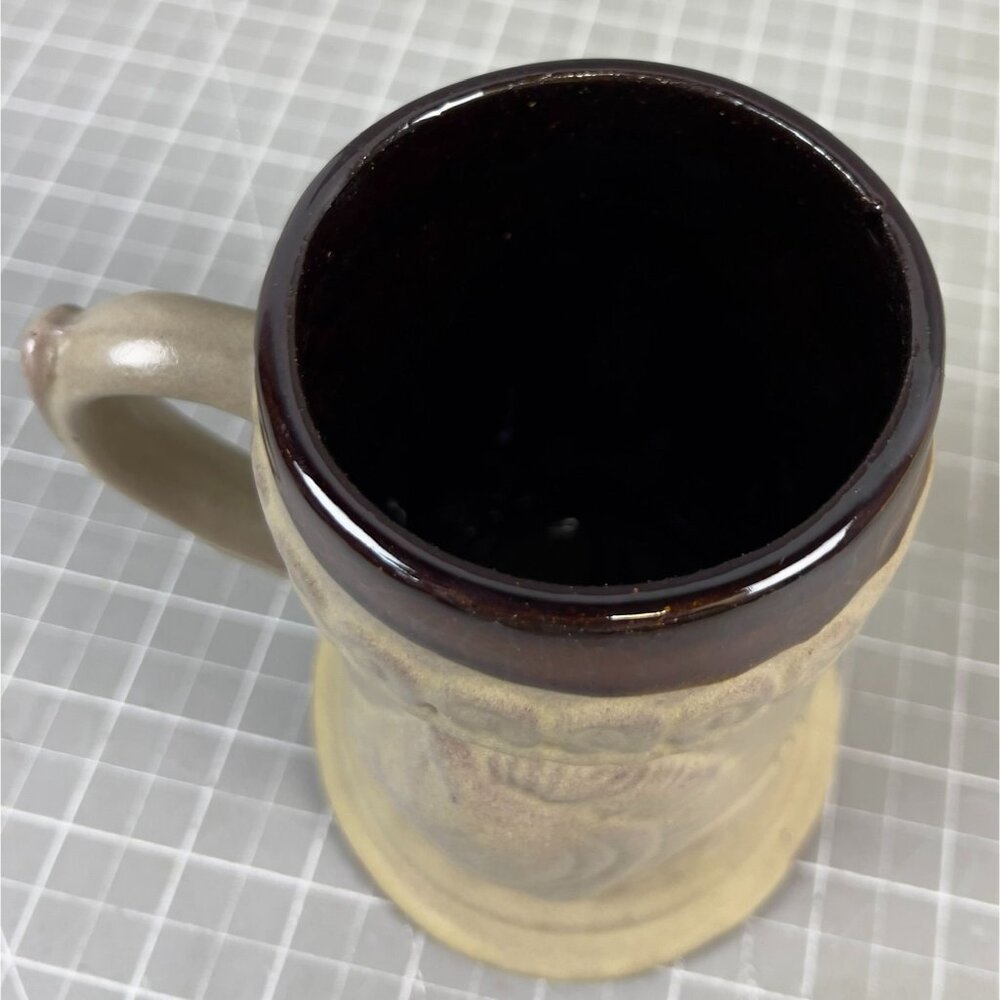 Vintage Ceramic Stein Horse Relief Mexican Art 5.5" Tall Red Clay Collectible - Picture 7 of 7